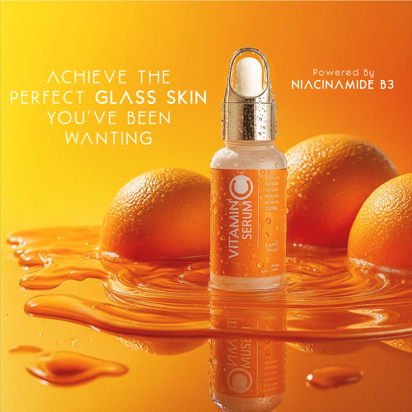 MHB Vitamin C Serum with Vitamin B3 and Hyaluronic Acid - 30ml