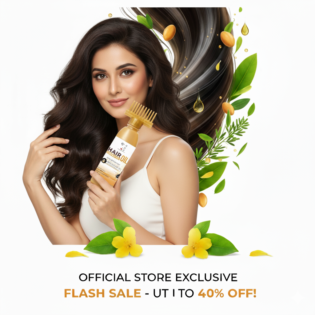 MHB Hair Growth Oil with Comb | Strengthen, Nourish & Promote Hair Growth