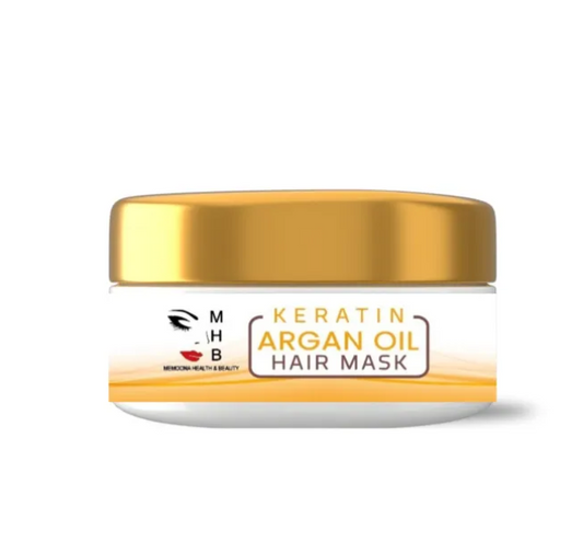 MHB Argan Oil Hair Mask - Deep Conditioning Keratin Hair Treatment with Vitamin E - Moisturizing and Restorative - 150ml